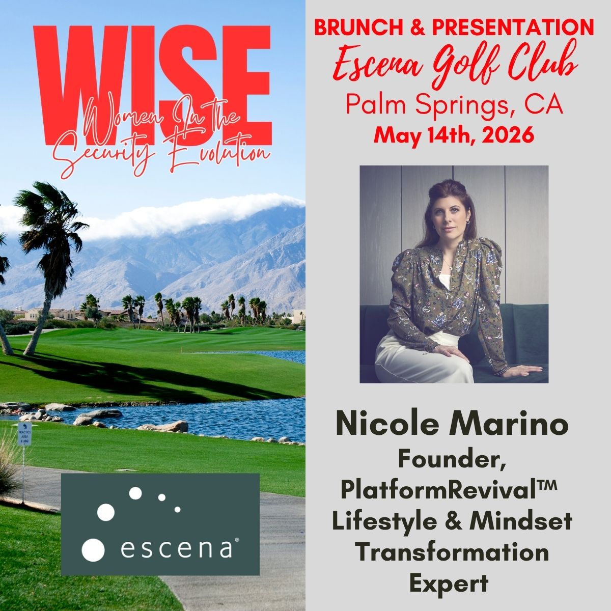 Linkedin WISE Brunch 2026 Escena Golf